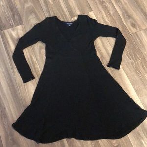 Black American Eagle Soft&Sexy Long Sleeve Dress